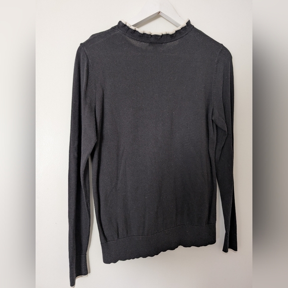 Talbots Ruffle Collar Sweater - Picture 2 of 3